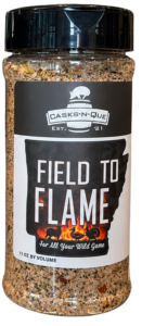 Casks-n-Que Field to Flame wild game seasoning at Mash & Vine Market in Little Rock