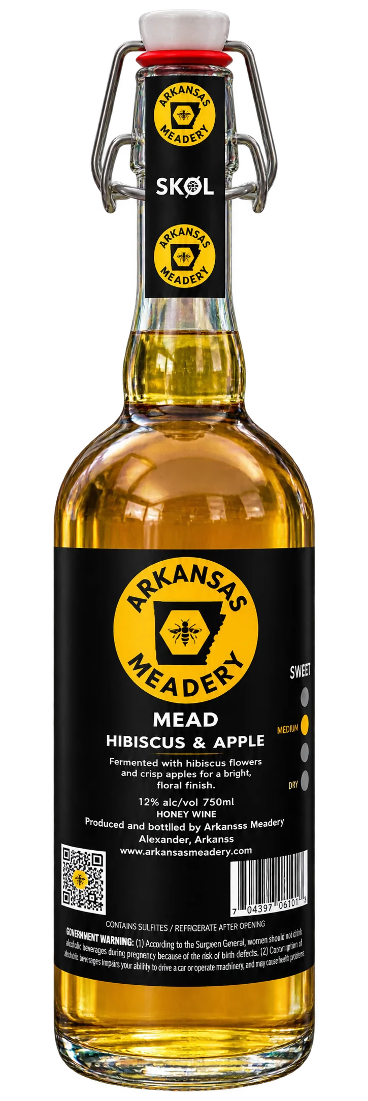 Arkansas Meadery Hibiscus & Apple product package