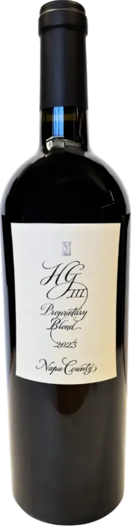 2023 Hourglass HG III Proprietary Red Blend wine bottle from Napa County, California.