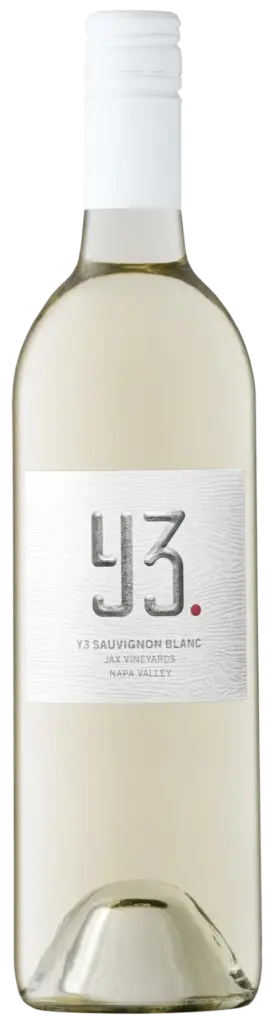 JAX Vineyards Y3 Sauvignon Blanc white wine bottle from Napa Valley, California