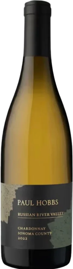 2022 Paul Hobbs Russian River Valley Chardonnay wine bottle from Sonoma County, California.