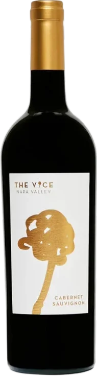 The Vice Cabernet Sauvignon Napa Valley red wine bottle with gold capsule and white label.